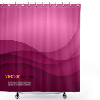Personality  Purple Abstract Vector Background. Shower Curtains