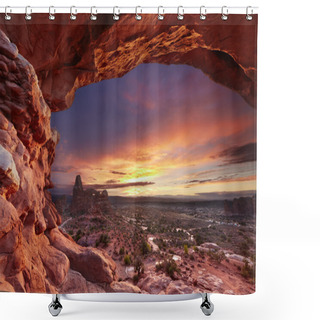Personality  Arches National Park, Utah, USA Shower Curtains