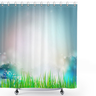 Personality  Summer Background. Vector Design For Print Or Web Shower Curtains