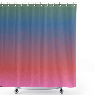 Personality  Minimalistic And Multicolored Polygonal Background Shower Curtains