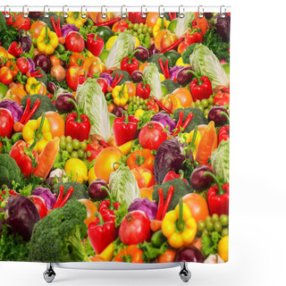 Personality  Ripe Fresh Vegetables Shower Curtains