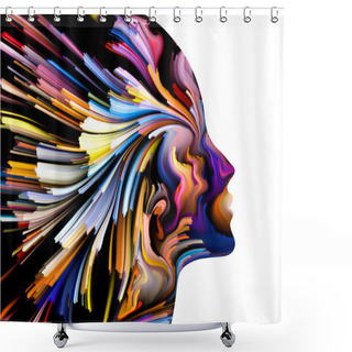 Personality  Mind Painting Backdrop Shower Curtains