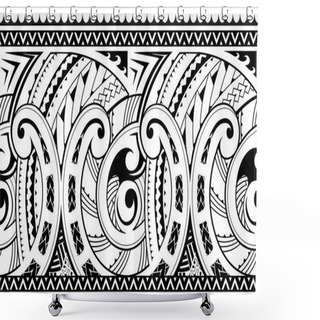 Personality  Seamless Ethnic Tribal Ornament Shower Curtains