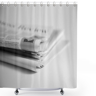 Personality  Newspapers Shower Curtains