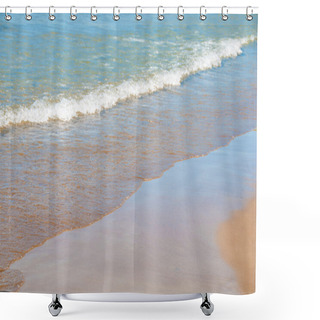 Personality  Sunset On The Sea Horizon,  Evening Wave Shower Curtains