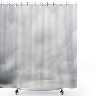 Personality  Cloudy Sky With Heavy Clouds Shower Curtains