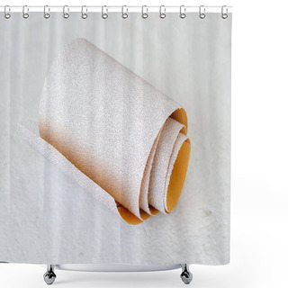Personality  Small Roll Of Extra Coarse Aluminum Oxide Sandpaper Shower Curtains