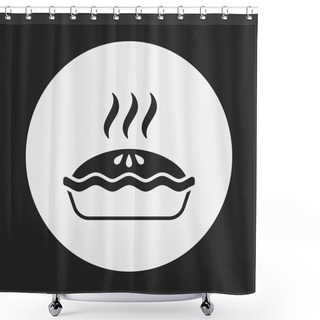 Personality  Pie Icon Shower Curtains