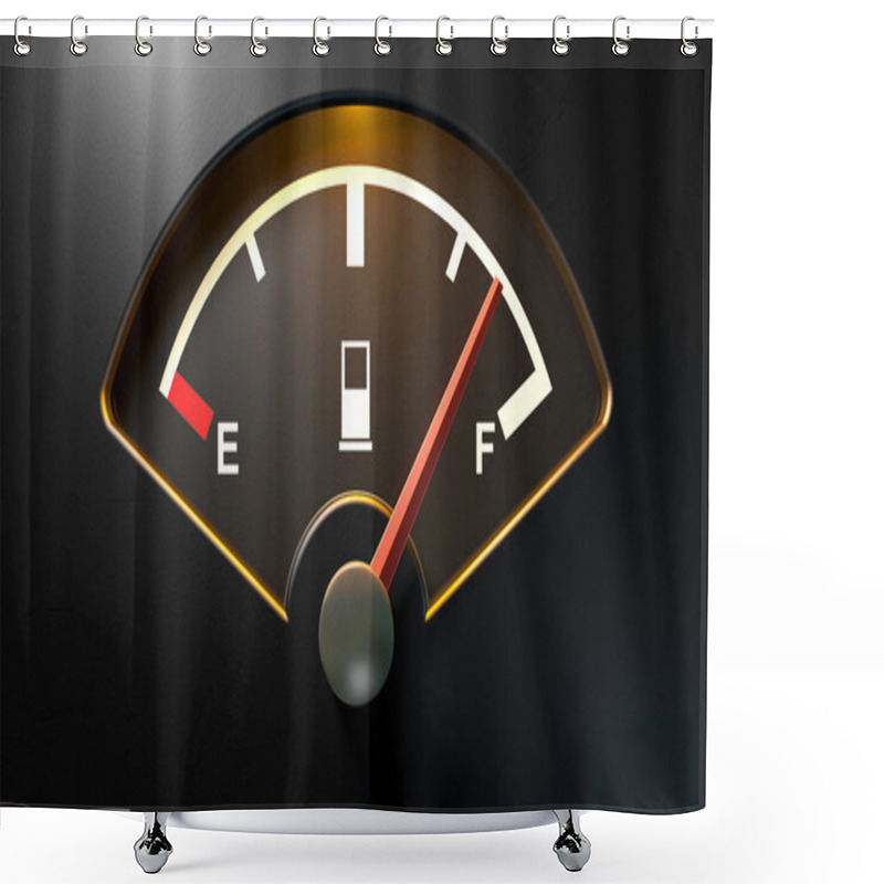 Personality  Gas Gage Illuminated Full Shower Curtains