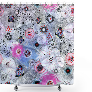 Personality  Abstract Texture Shower Curtains