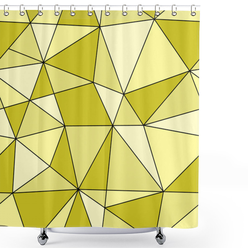 Personality  Seamless triangles texture, abstract illustration shower curtains
