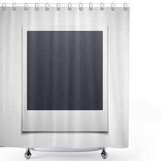 Personality  Photo Frame Isolated On White Background Shower Curtains