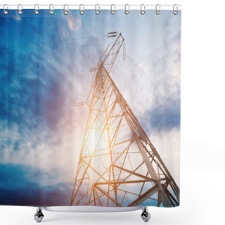 Personality  Power Tower Shower Curtains