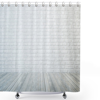 Personality  Empty White Room Shower Curtains