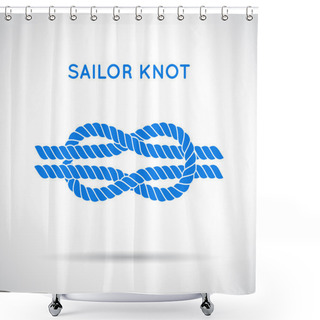 Personality  Sailor Knot. Shower Curtains