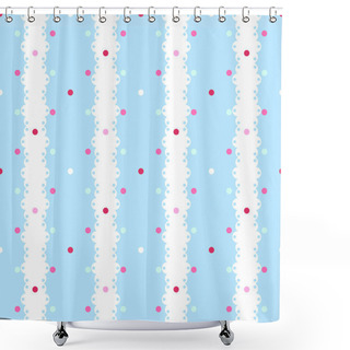 Personality  Vintage Shabby Chic Style Background Shower Curtains