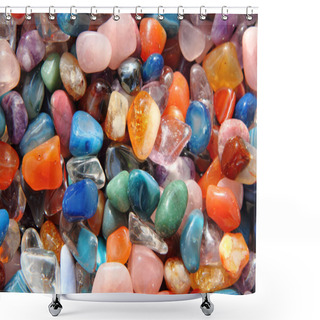 Personality  Gemstones Background Shower Curtains