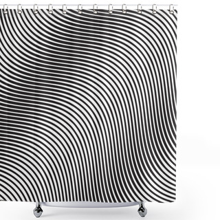 Personality  Diagonal Lines  Vector Shower Curtains