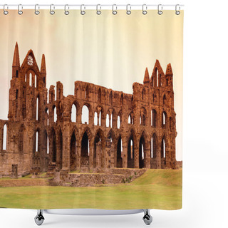 Personality  Whitby Abbey Castle, Ruined Benedictine Abbey Sited On Whitby's Shower Curtains