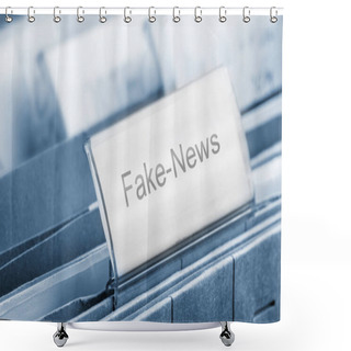 Personality  Fakenews - Symbolic Photo For False News Shower Curtains