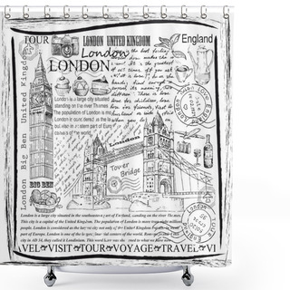 Personality  London Shower Curtains