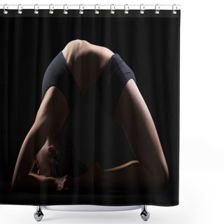 Personality  Young Fit Woman Shower Curtains