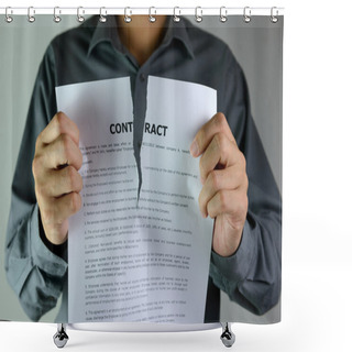 Personality  Tearing Contract Shower Curtains