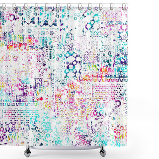 Personality  Geometry Texture Repeat Classic Pattern Shower Curtains