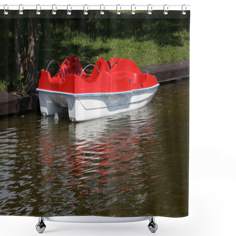 Personality  Paddle Boat Shower Curtains