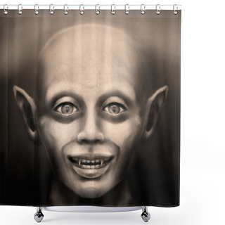 Personality  Vintage Vampire Face Shower Curtains