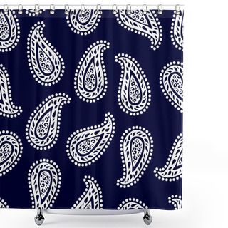 Personality  Abstract Pattern With Paisley Elements. Shower Curtains
