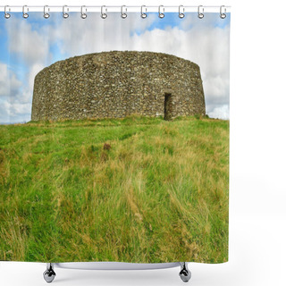 Personality  County Of Donegal, Ireland - September 15 2022 : The Grianan Of Aileach Shower Curtains