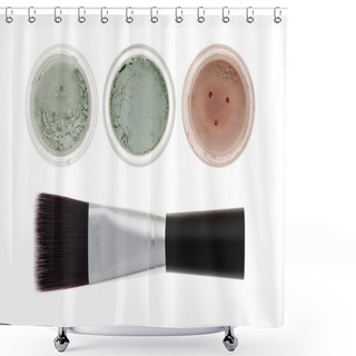 Personality  Mineral Make-up Isolated Shower Curtains