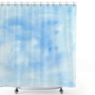 Personality  Light Blue Watercolor Background. Watercolor Abstract Blue Background Shower Curtains