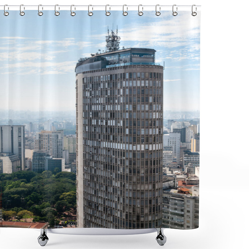 Personality  Italian Building In Downtown Sao Paulo Shower Curtains