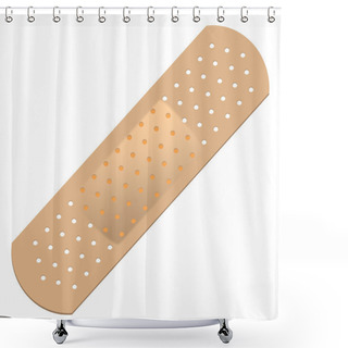 Personality  Adhesive Bandage Shower Curtains