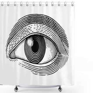 Personality  Human Eye Shower Curtains