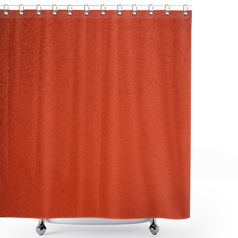 Personality  Red Wall Texture Shower Curtains