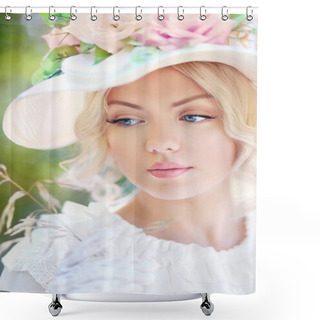 Personality  Woman In Victorian Age Shower Curtains