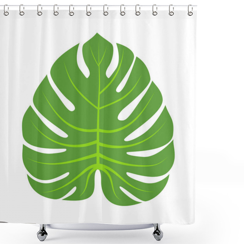 Personality  Leave icon vector illustration. shower curtains