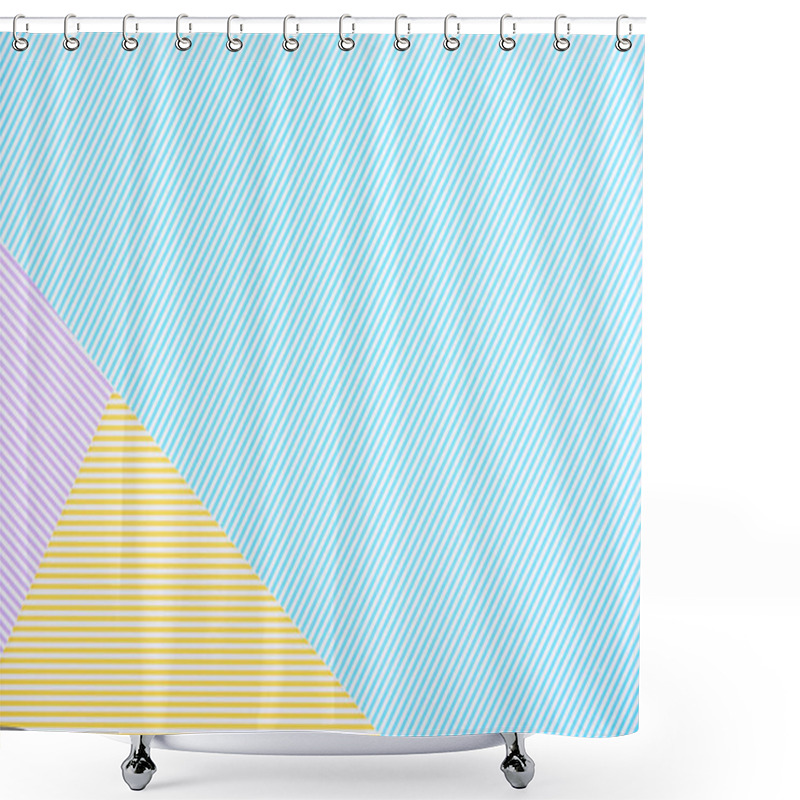 Personality  Pattern Of Various Colorful Striped Backgrounds Shower Curtains