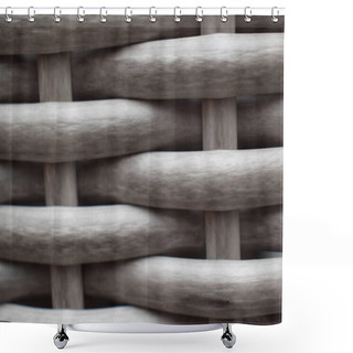 Personality  Background Of Twisted Wooden Bar Textue Willow Shower Curtains