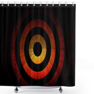 Personality  Abstract Bullseye Background Shower Curtains