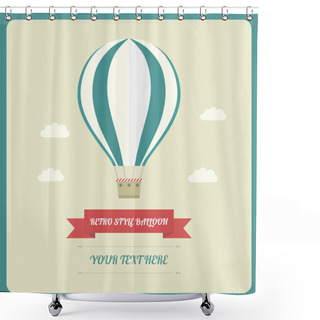 Personality  Balloon In The Sky Shower Curtains