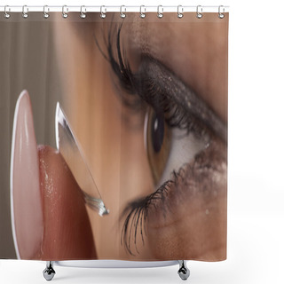 Personality  Contact Lens Shower Curtains