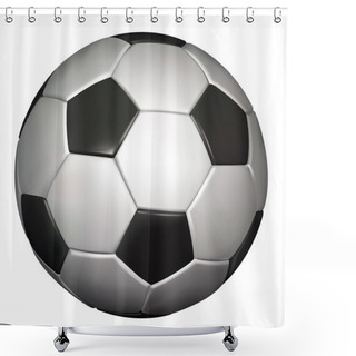 Personality  Soccer Ball Shower Curtains