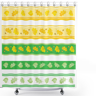Personality  Autumn Borders Shower Curtains