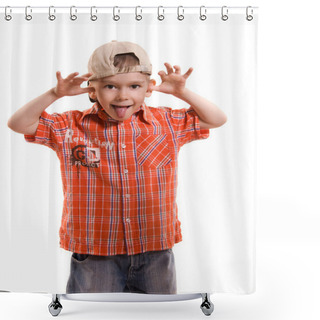 Personality  Naughty Child Shower Curtains