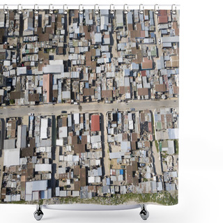 Personality  Aerial View Over A Township In South Africa Shower Curtains