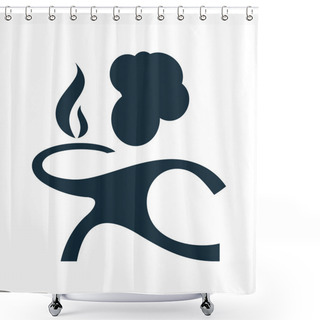 Personality  Chef Cook Sign Shower Curtains